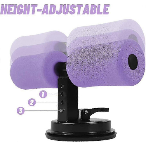 Barre d'abdominaux auto-ventouse violette 2