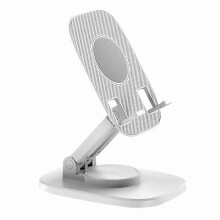(White) FD5 Justerbar bordstativholder for telefon og nettbrett