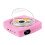 (Pink) New Kecag KC-609 Wall Mounted DVD/CD Player Bluetooth CD Version No TV Plug-In Version 1