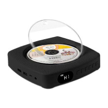 (Black) New Kecag KC-609 Wall Mounted DVD/CD Player Bluetooth CD Version No TV Plug-In Version