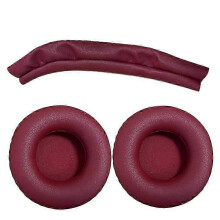 (Red Set) Replacement Headband & Earpad Kit for Pioneer HDJ-X5 & HDJ-X5BT Professional DJ Headphones