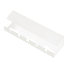 (White) Organizer na kable pod biurkiem, bez wiercenia, z zaciskiem, czarny, nie uszkadza stołów