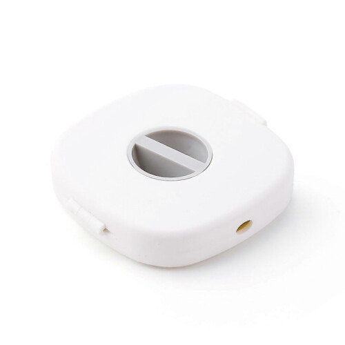 (White) Small Retractable Cable Reel Data and Charging Cable Organizer for Various Cords Blue