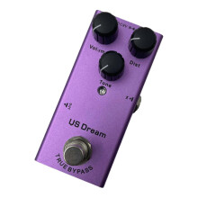 (American distortion) Pédale d'effet overdrive compacte et professionnelle pour guitare électrique et basse