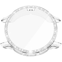 (transparent, 3) Etui z miękkiej skorupy TPU z imitacją diamentu i powłoką galwaniczną do Garmin Venu 3/3S, unisex