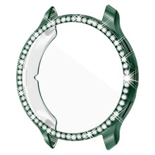 (green, 3) Etui z miękkiej skorupy TPU z imitacją diamentu i powłoką galwaniczną do Garmin Venu 3/3S, unisex