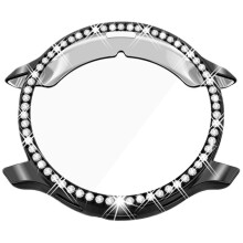 (black, 3) Etui z miękkiej skorupy TPU z imitacją diamentu i powłoką galwaniczną do Garmin Venu 3/3S, unisex