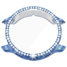 (sky blue, 3S) Etui z miękkiej skorupy TPU z imitacją diamentu i powłoką galwaniczną do Garmin Venu 3/3S, unisex