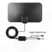 (Antenna and amplifier 1) Global HD-mottagning Digital TV-antenn 1080p DVB-T2 för husbil Utomhus Inomhus EU-kontakt ingår