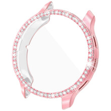 (pink, 3S) Etui z miękkiej skorupy TPU z imitacją diamentu i powłoką galwaniczną do Garmin Venu 3/3S, unisex