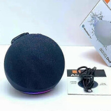 (Blue) 25-26 Home Mini RGB Bluetooth Speaker Subwoofer Echo Dot 5th Outdoor Wireless
