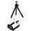 (black) Universal Mini Table Tripod for iPhone/DSLR - Telescopic 2 Section Flexible Stand 1