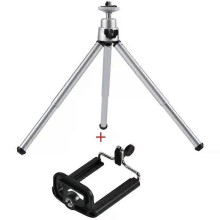 (Sliver) Universelt mini-bordstativ for iPhone/DSLR - Teleskopisk, fleksibelt stativ med 2 seksjoner