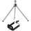 (Sliver) Universal Mini Table Tripod for iPhone/DSLR - Telescopic 2 Section Flexible Stand 1