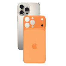 (Orange, Orange) Ochraniacz na tył telefonu PMMA o pełnym pokryciu do iPhone'a 14 Pro, który zmienia się w 17 Pro w kolorze niebieskim