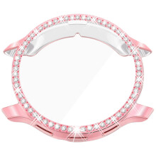 (pink, 3) Etui z miękkiej skorupy TPU z imitacją diamentu i powłoką galwaniczną do Garmin Venu 3/3S, unisex