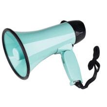 (Light Green) Megafono portatile da esterno da 25 W, altoparlante ad alta potenza, tromba a soffio 26-27s