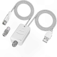 (1pc signal amplifier 1) Global HD-mottagning Digital TV-antenn 1080p DVB-T2 för husbil Utomhus Inomhus EU-kontakt ingår