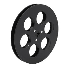 (Black) 7" Empty 6-Hole Open Reel for 1/4" Reel to Reel Tape Recorder A