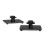 (Black) 1 Pair Stable Support Tabletop Bracket for Bose Lifestyle 650 Surround Speaker A 1