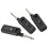 (Black, 1 To 2) 2,4 GHz oppladbar trådløs gitarsystem sender/mottaker 1 til 1 1