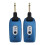 (Blue) Trådlöst gitarrsystem 2,4 GHz uppladdningsbar ljudsändare/mottagare för elgitarr/bas svart 1