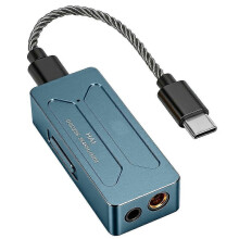 (Blue) Przenośny wzmacniacz słuchawkowy DSD Hi-Fi DAC Dual CS43198 Karta dźwiękowa USB do telefonu audiofilskiego, niebieska