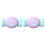 (Blue Purple) 1 Pair Silicone Candy Non-Slip Universal Charger Cable Protector Data Wire End Cover 1