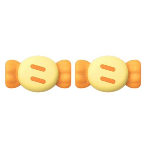 (Orange Yellow) 1 Pair Silicone Candy Non-Slip Universal Charger Cable Protector Data Wire End Cover
