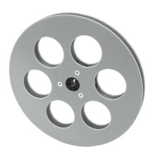 (Gray) 7" Empty 6-Hole Open Reel for 1/4" Reel to Reel Tape Recorder A