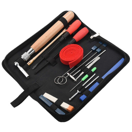 Professional Piano Tuning Kit Wooden Handle Fixed Wrench Tuner Tools Set 1