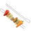 Espetos para churrasco FRCOLOR em aço inoxidável, 2 unidades, 30 cm (11,8 polegadas) 7