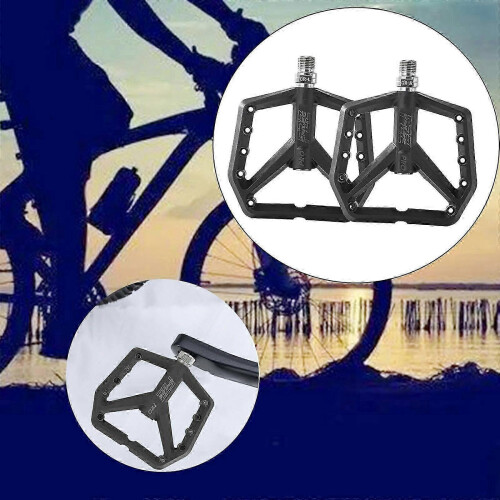 Durable Non-Slip Bicycle Flat Pedals Black SZRH A-DS 2