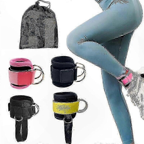 Pair of Adjustable Ankle Straps for Gym Strength Training Durable Support HWY 2