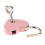 Mini Metal Heart Padlock with Key 3-Pack Pink 5