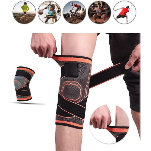 Ginocchiera con protezioni per menisco e rotula per jogging e basket, unisex. 2