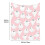 Pink Halloween fleece throw blanket with ghost design 3