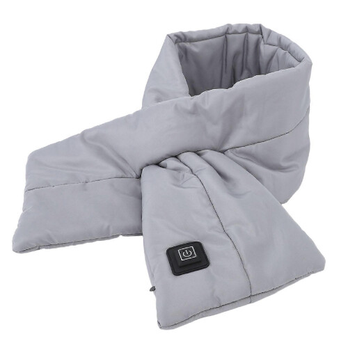 USB Heated Scarf Adjustable Temp Soft Cotton Washable Electric Neck Wrap 1