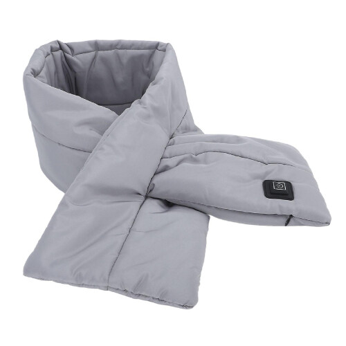 USB Heated Scarf Adjustable Temp Soft Cotton Washable Electric Neck Wrap 2