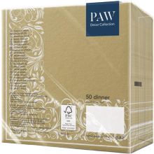 Servilletas Elegantes Decorativas Premium 3 Capas Doradas 50 uds 40 x 40 cm — servilletas mesa boda, papel tipo tela