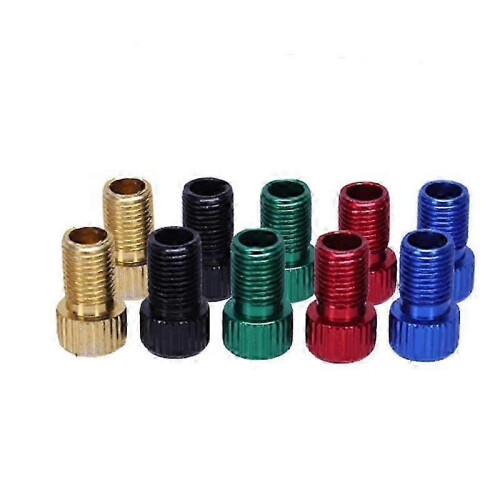 Adaptateur Presta vers Schrader pour vélo - 10 pièces multicolores 1
