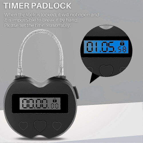 Smart Time Lock LCD Multifunction Travel Timer Waterproof USB Recharge KM 2