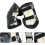 Motorcycle Knee Warmers Windproof Pad Sleeve Protector Winter Riding 1set black 2