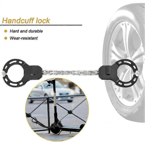Handcuff Lock for Electric Scooters Bikes Mountain Bikes with Bag Security Lock 2