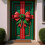 Santa Pattern Christmas Door Curtain 35x71 Inch 8