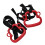 2Pcs Monkey Kids Rings 150KG Ergonomic Portable Outdoor Pull Up Adjustable Straps Red 5
