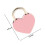 Mini Metal Heart Padlock with Key 3-Pack Pink 3