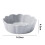 Ceramic Pet Bowl Flower Design Anti-Spill White 2