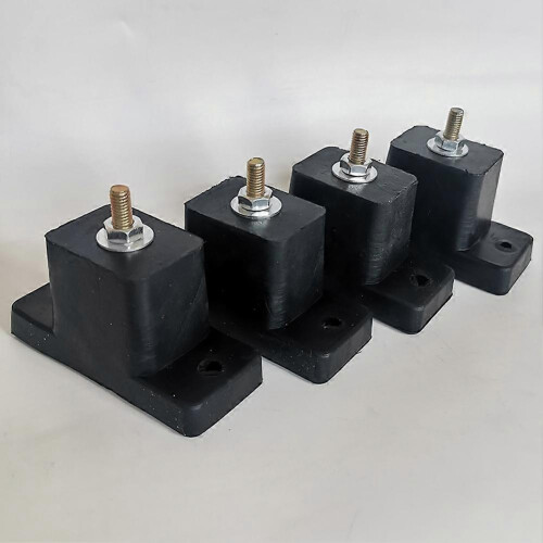 4 Pack Black Rubber Air Conditioner Anti-Vibration Shock Absorbing Isolator Pads Bracket 1