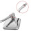 Racbox 2Pcs Universal Rectangle Aluminum Motorcycle Rearview Mirrors 8-10mm Chrome 2